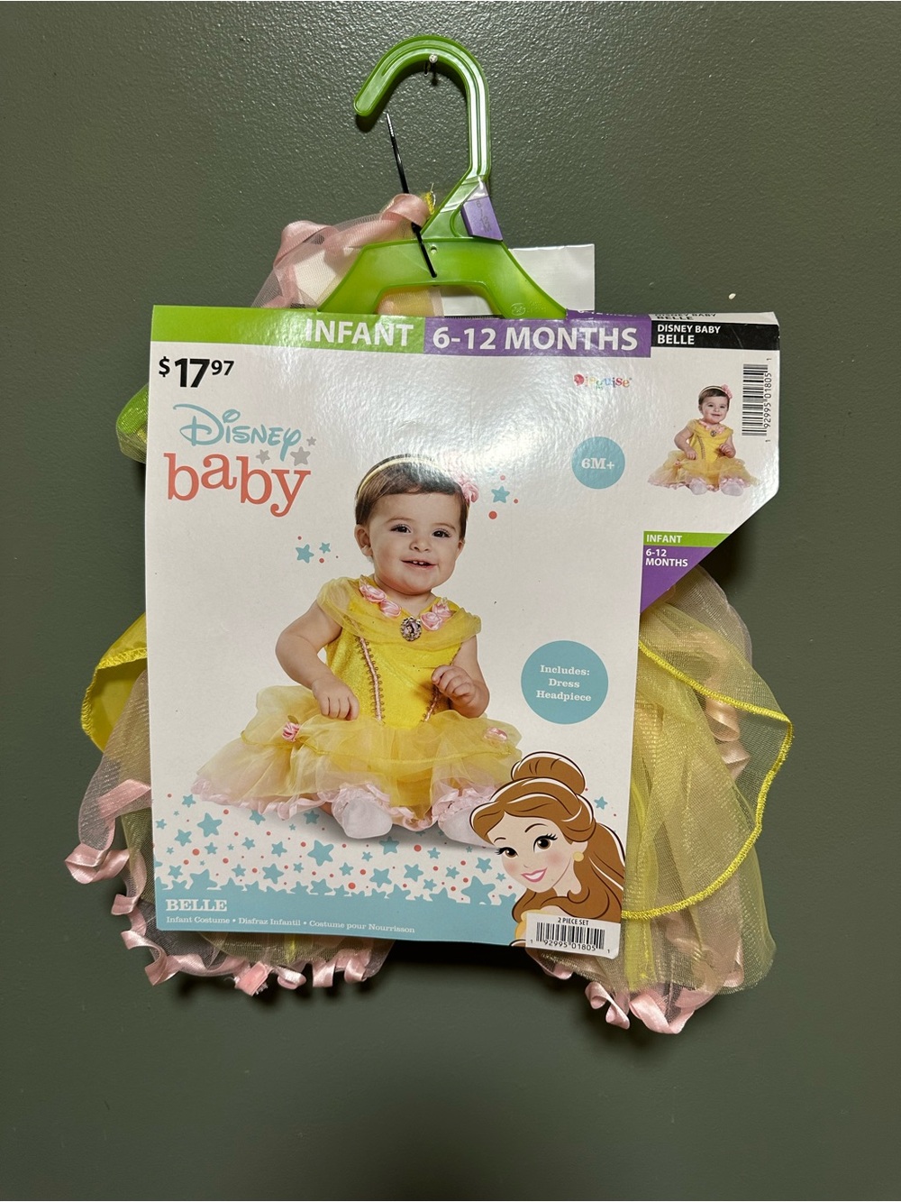 Disney Baby Belle Yellow Pink Infant Costume